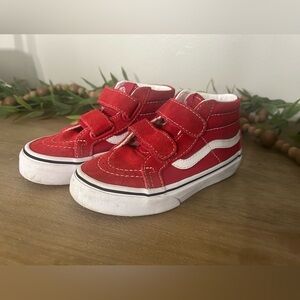 Kids Velcro high top Vans
